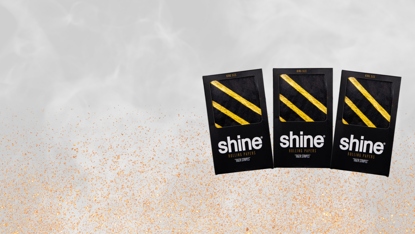 Shine 24K Gold Rolling Papers, Joints & Pure Leaf Tobacco Blunt Wraps –  Shine Papers